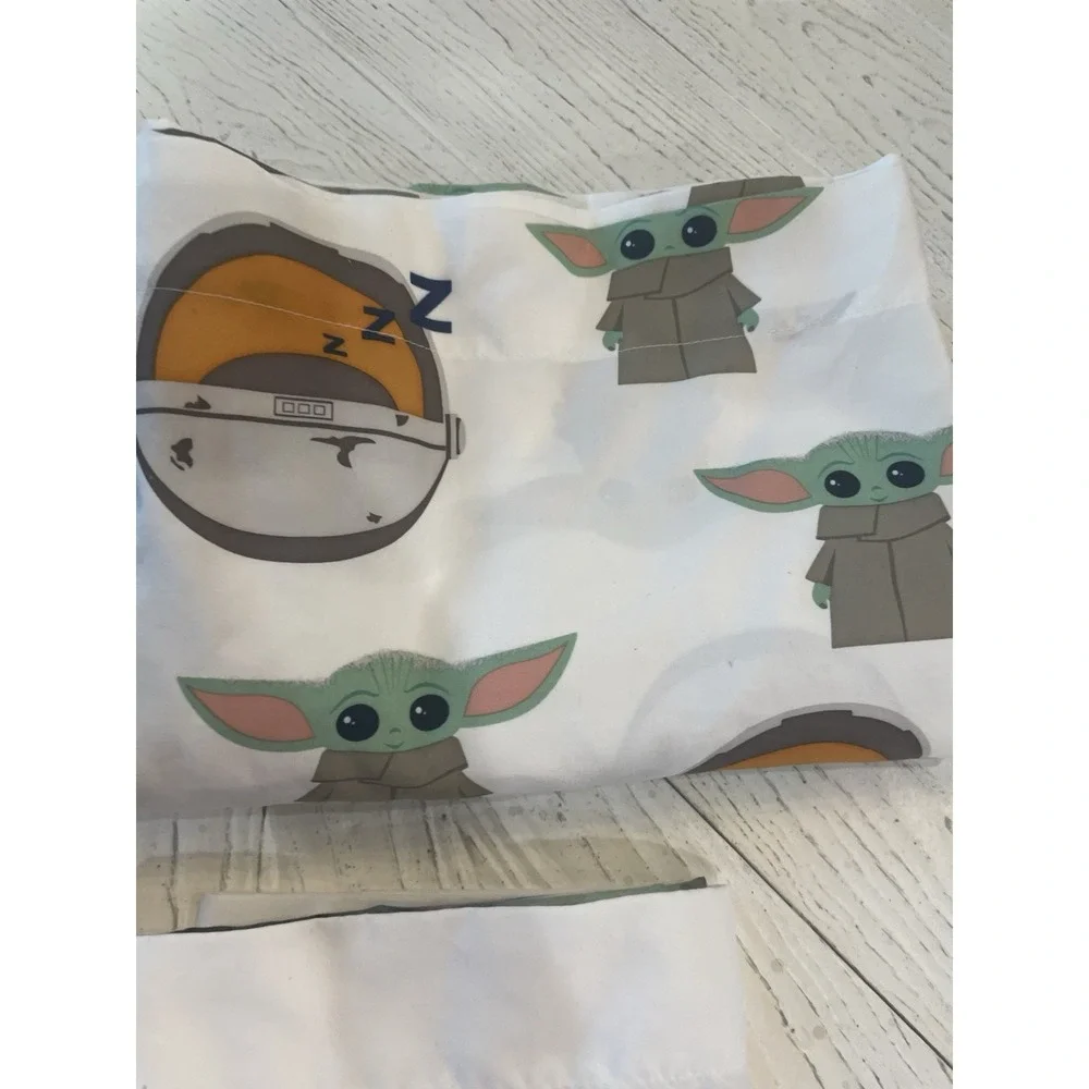 Star‎ Wars Baby Yoda Grogu The Mandalorian 4 Pc FULL Sz Sheet Set Kids Bedroom